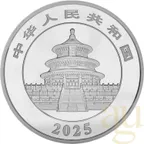 1 Kilogramm Silbermünze China Panda 2025 proof