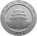 1 Unze Silbermünze China Panda 2012