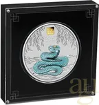 1 Kilogramm Silbermünze Australien Lunar III Schlange 2025 - coloriert mit 1g Gold Privy Mark