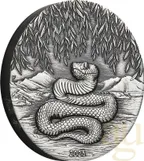 2 Unzen Silbermünze Australien Lunar III Schlange 2025 - Antik Finish