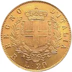 20 Lire Italien Goldmünze Emanuele