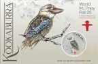 1 Unze Silbermünze Australien Kookaburra 2025 WMF Berlin - coloriert