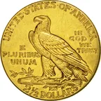 2,5$ Goldmünze Indianer