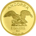 1 Gramm Goldmünze Eagle Andorra
