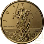 1 Unze Goldmünze Gibraltar Lady Justice 2024