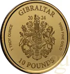 1 Unze Goldmünze Gibraltar Lady Justice 2024