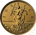 1/10 Unze Goldmünze Gibraltar Lady Justice 2024