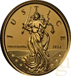 1/10 Unze Goldmünze Gibraltar Lady Justice 2024
