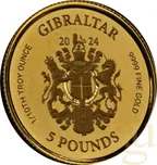 1/10 Unze Goldmünze Gibraltar Lady Justice 2024