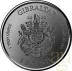 1 Unze Silbermünze Gibraltar Lady Justice 2024