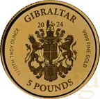 1/10 Unze Goldmünze Gibraltar Lady Justice 2024