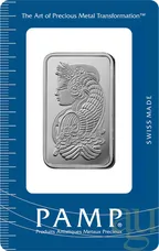 31,1 Gramm Palladiumbarren PAMP Fortuna