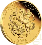 The Perth Mint 125 Jahre Australian Quarter Sovereign 2024 Goldmünze - polierte Platte
