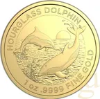 1 Unze Goldmünze Australien Hourglass Delfin 2024