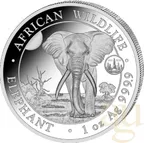 1 Unze Silbermünze Somalia Elefant 2024 - ANA Chicago