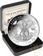 1 Unze Silbermünze Somalia Elefant 2024 - ANA Chicago