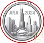 1 Unze Silbermünze Somalia Elefant 2024 - ANA Chicago