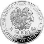 10 Unzen Silbermünze Armenien Arche Noah 2016