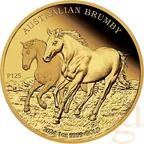 1 Unze Goldmünze Australien Brumby 2024 - polierte Platte