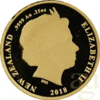 1/4 Unze Goldmünze Neuseeland Kiwi 2018 - polierte Platte