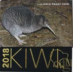 1/4 Unze Goldmünze Neuseeland Kiwi 2018 - polierte Platte