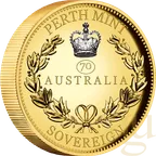 Double Australian Sovereign 2022 Goldmünze polierte Platte - High Relief