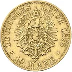 5 Mark Goldmünze Albert König von Sachsen