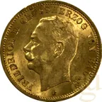 20 Mark Goldmünze Friedrich II Grossherzog von Baden