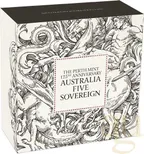 The Perth Mint 125 Jahre Australian Five Sovereign 2024 Goldmünze teilvergoldet - polierte Platte
