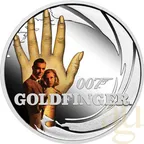 7-Coin-Set Silbermünzen Tuvalu James Bond 007 - Sean Connery 2024 - coloriert - proof