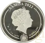 5 Unzen Silbermünze Samoa Aztekenkalender 2022 prooflike