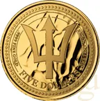 1 Unze Goldmünze Barbados Trident 2024