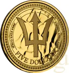 1 Unze Goldmünze Barbados Trident 2024