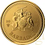 1 Unze Goldmünze Barbados Trident 2024