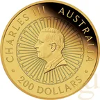 2 Unzen Goldmünze Australien Mother of Pearl Double Dragon 2024 - polierte Platte