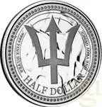 1 Unze Silbermünze Barbados Trident 2024