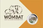 1 Unze Silbermünze Australien Wombat 2024 coloriert - Coincard