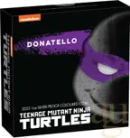 1 Unze Silbermünze Tuvalu Teenage Mutant Ninja Turtles Donatello 2025 coloriert - polierte Platte