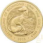 1/4 Unze Goldmünze Tudor Beasts Greyhound 2025