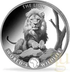 1 Unze Silbermünze Kongo World´s Wildlife - Löwe 2025