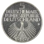 5 DM Silbermünze Germanisches Museum BRD