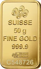 50 Gramm Goldbarren PAMP Fortuna