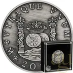 1 Unze Silbermünze Australien Proclamation Coin - Pillar Dollar 2025 - Antik Finish