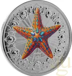 1 Unze Silbermünze EC8 Montserrat - Starfish 2024 - coloriert