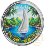 1 Unze Silbermünze EC8 Anguilla - Regatta 2024 - coloriert