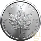 1 Unze Silbermünze Maple Leaf 2022