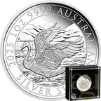 1 Unze Silbermünze Australien Schwan 2025 - polierte Platte