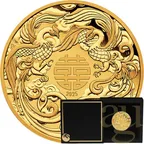 1 Unze Goldmünze Australien Chinese Myths and Legends Double Phoenix 2025 - polierte Platte