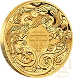1 Unze Goldmünze Australien Chinese Myths and Legends Double Phoenix 2025 - polierte Platte