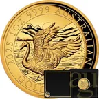 1 Unze Goldmünze Australien Schwan 2025 - High Relief - polierte Platte